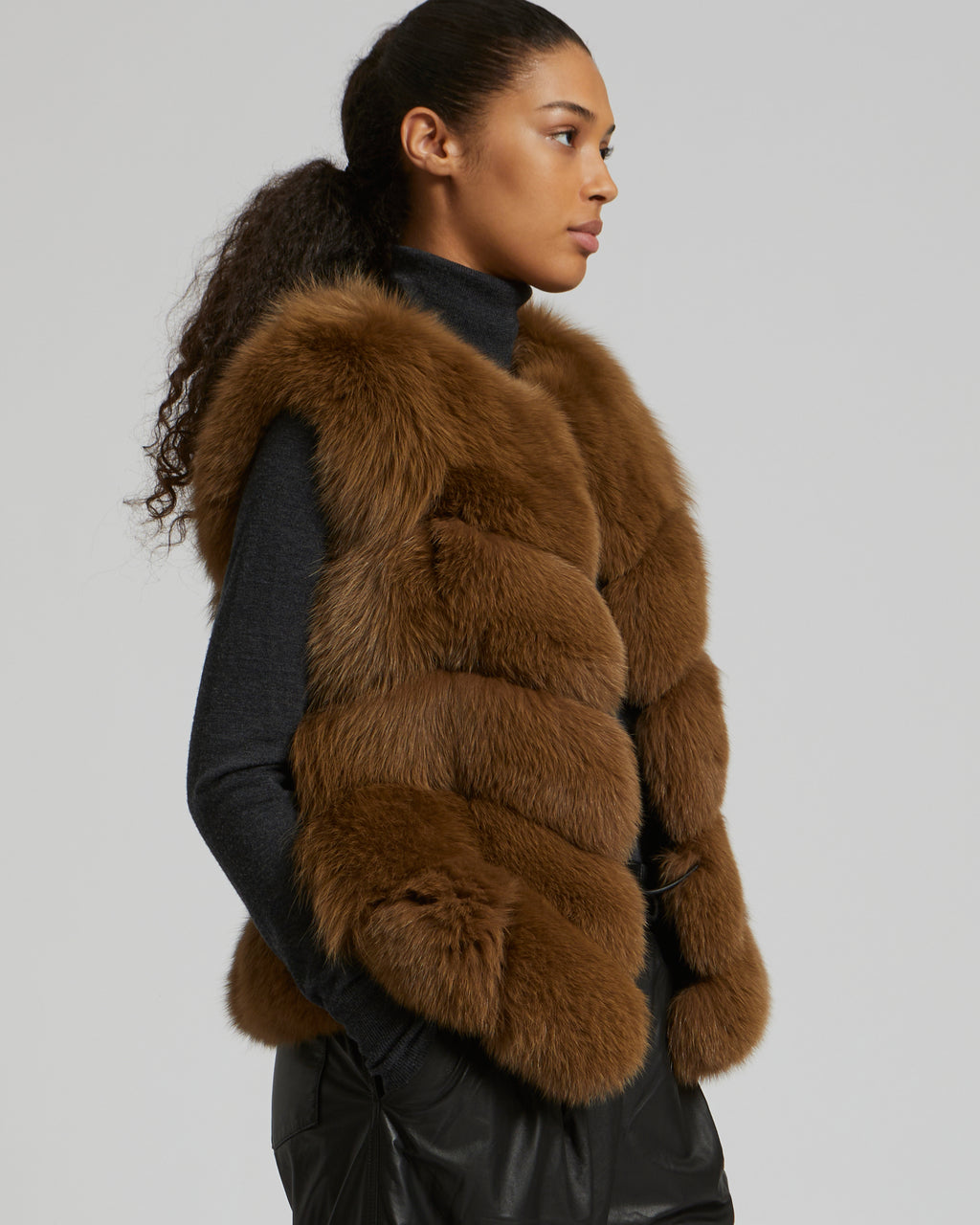 Gilet sale fur jacket