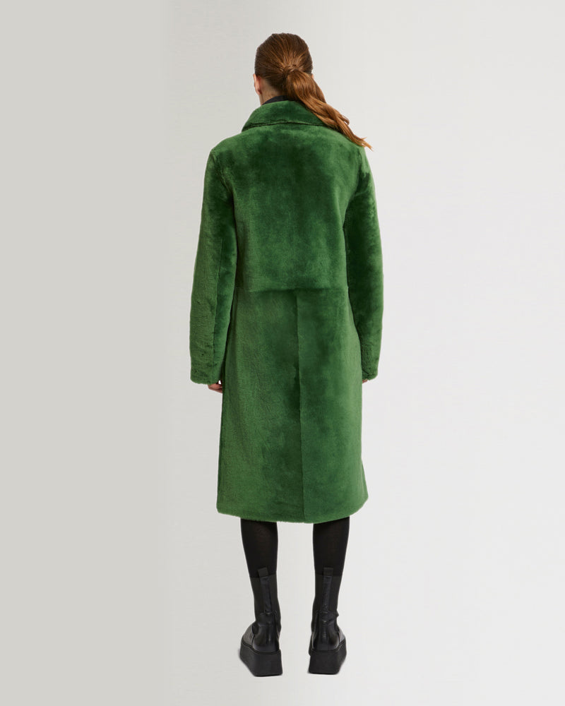 Reversible merino lambskin coat-Yves Salomon-Winter sale & boxing day