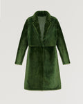 Reversible merino lambskin coat