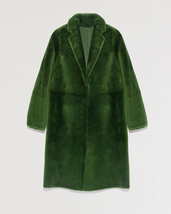 Lambskin coat with tailored collar-Yves Salomon-Winter sale & boxing day