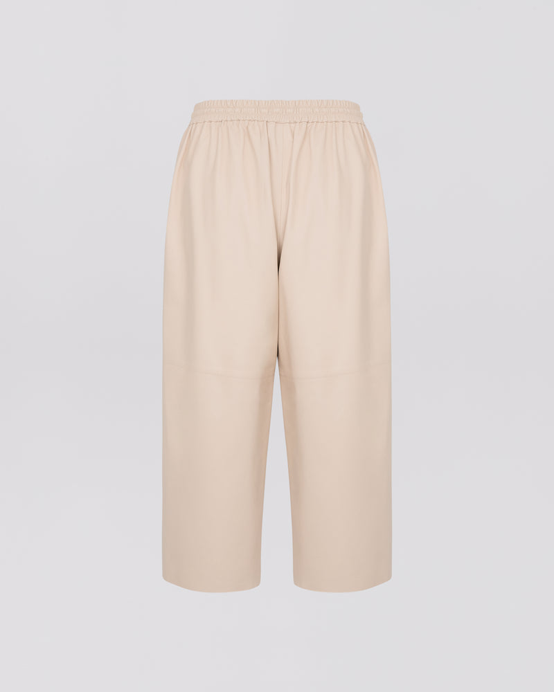 Culottes in fine lambskin leather