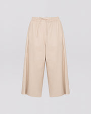 Culottes in fine lambskin leather