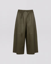 Culottes in fine lambskin leather