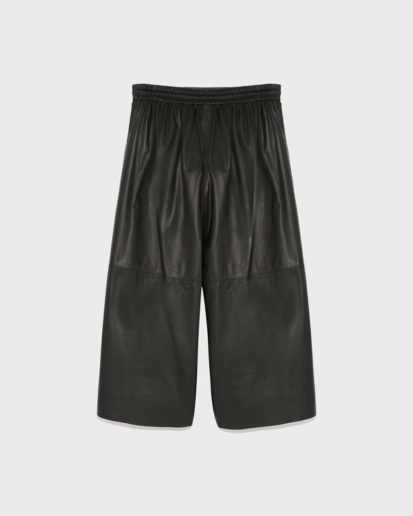 Culottes in fine lambskin leather