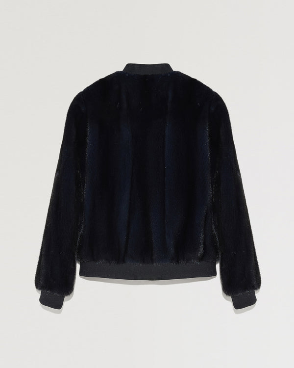 Bombers short mink fur jacket