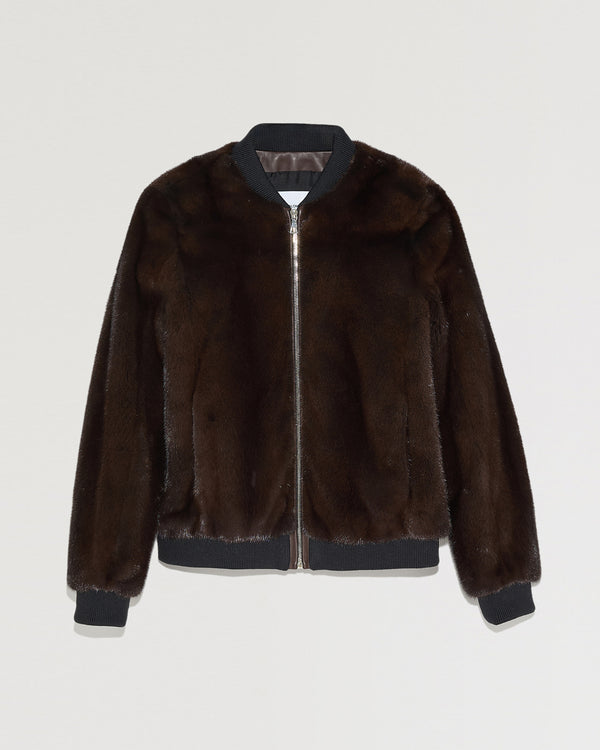 Bombers short mink fur jacket-Yves Salomon-Winter sale & boxing day