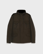 Technical Waterproof Gabardine Field Jacket With Mink Fur Collar