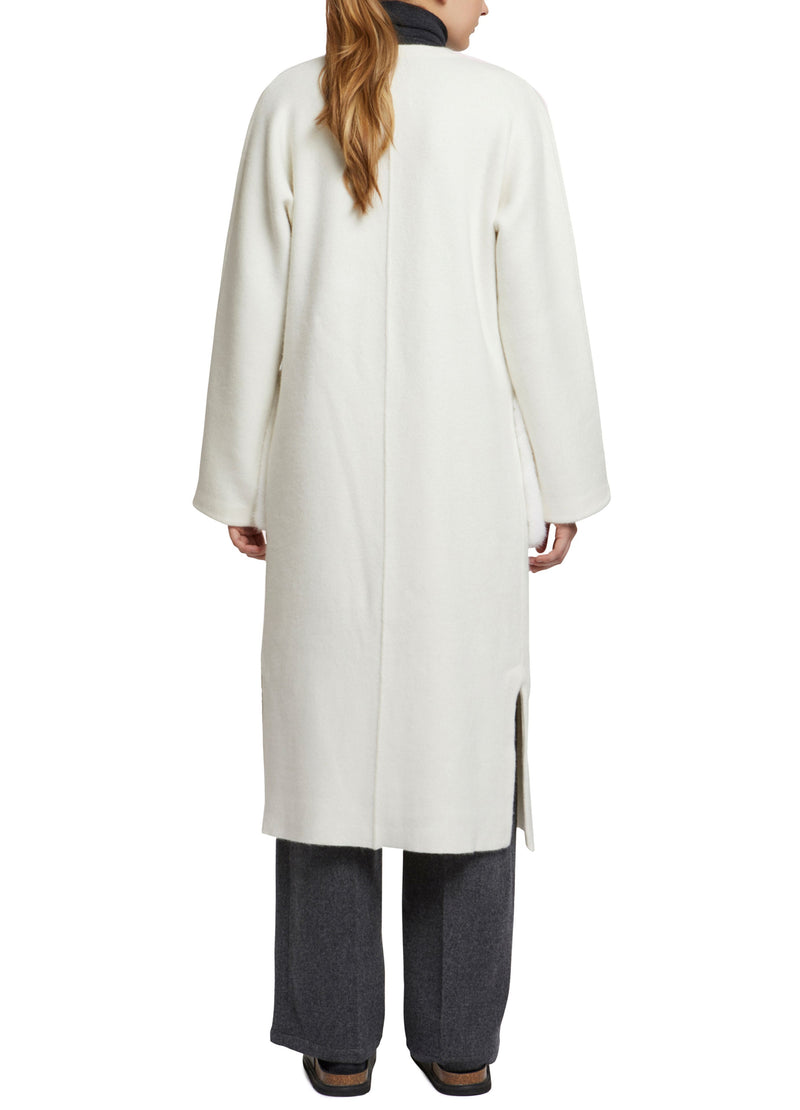 Long knit cardigan with mink fur over-pockets-Yves Salomon-Winter sale & boxing day