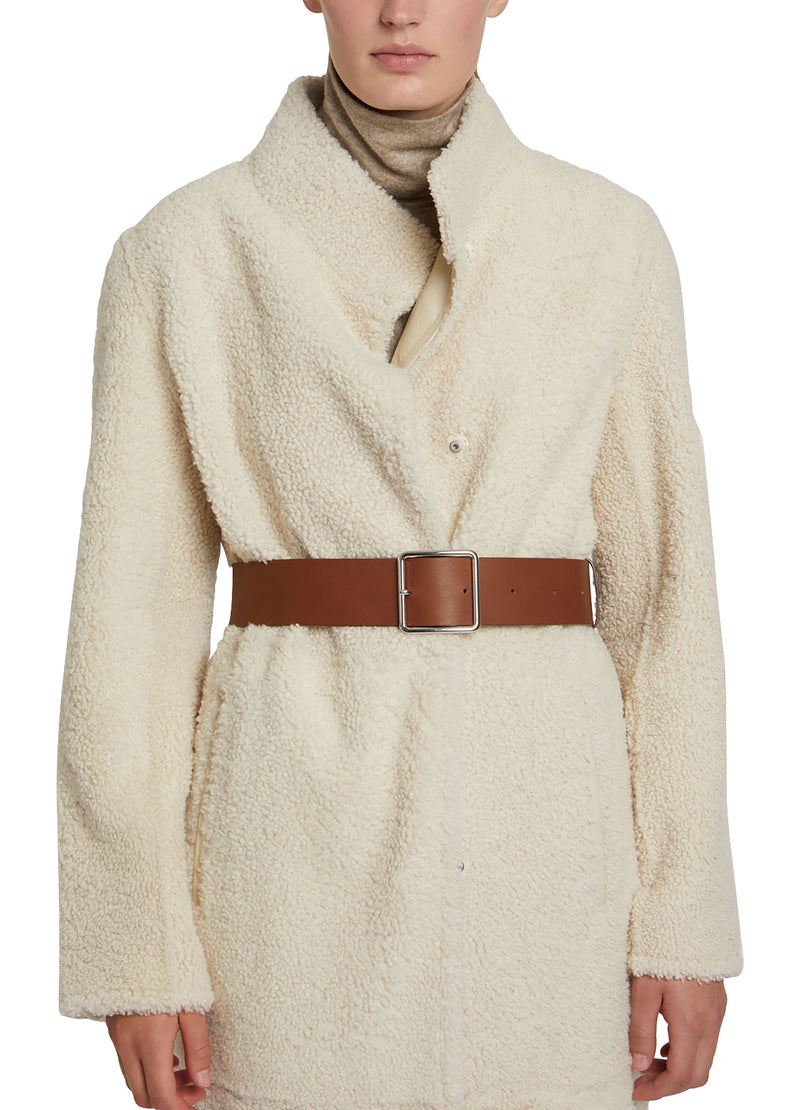 Long coat in merinillo wool