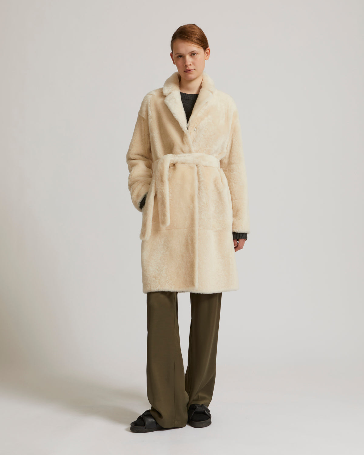 Yves salomon deals mink coat