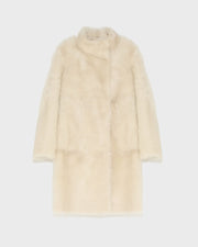 Reversible coat in Toscana lambskin