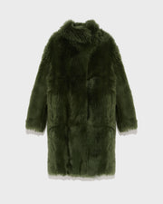 Reversible coat in Toscana lambskin