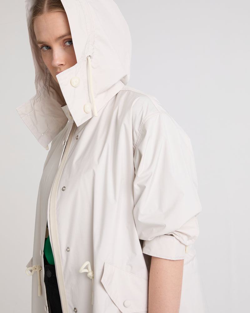 PARKA TECHNICAL FABRIC - white - Yves Salomon