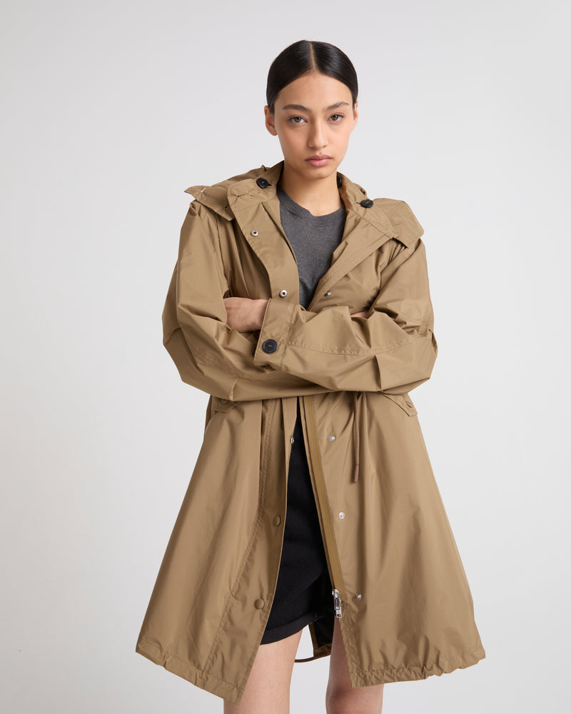 PARKA TECHNICAL FABRIC - bronze - Yves Salomon