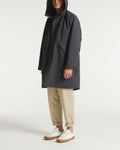 Technical cold wool fishtail parka