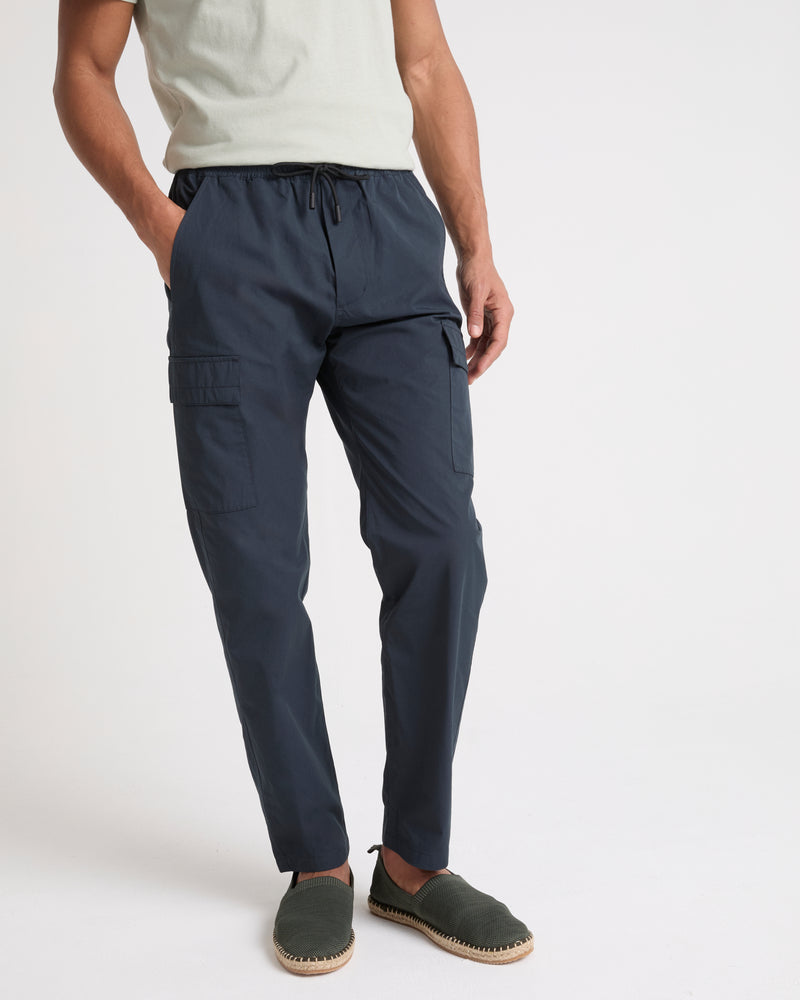 Cotton-blend cargo trousers