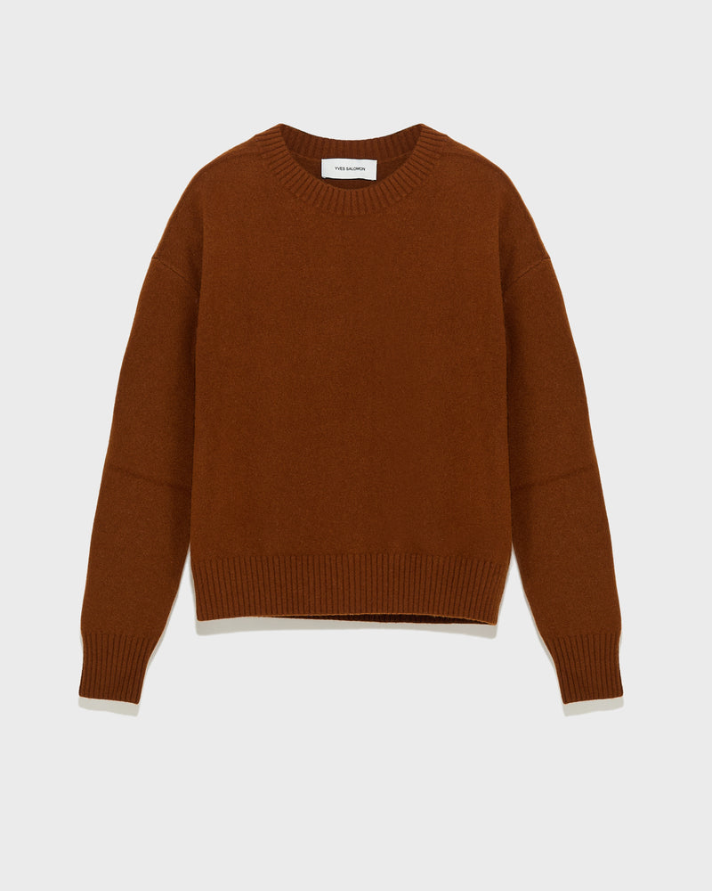 Merino knit jumper-Yves Salomon-Winter sale & boxing day