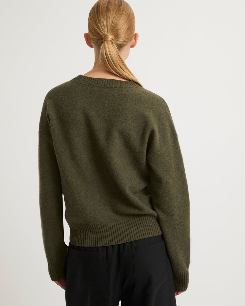 Merino knit jumper-Yves Salomon-Winter sale & boxing day