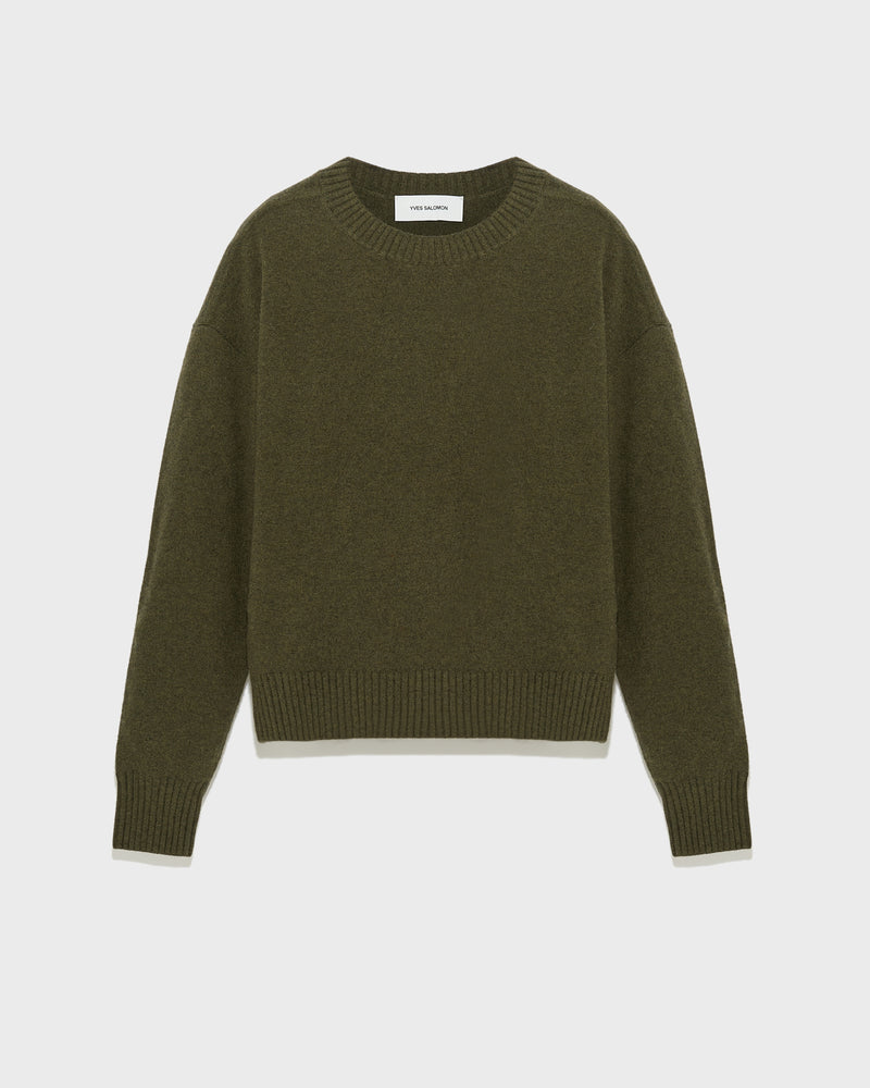 Merino knit jumper-Yves Salomon-Winter sale & boxing day