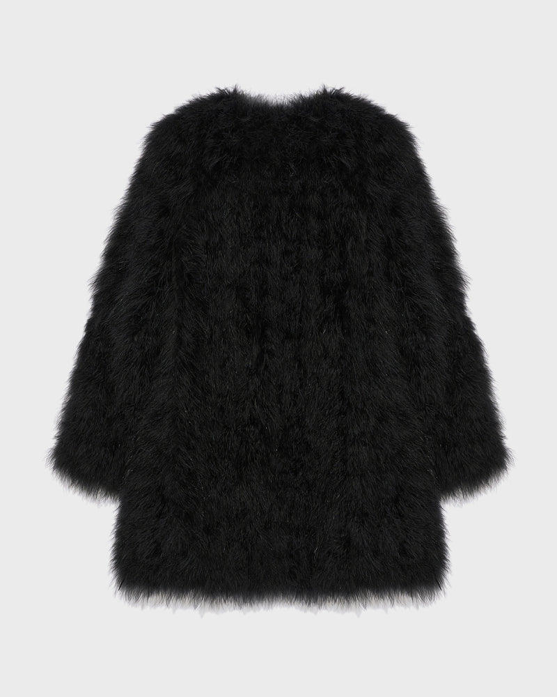 Feather jacket - black - Yves Salomon