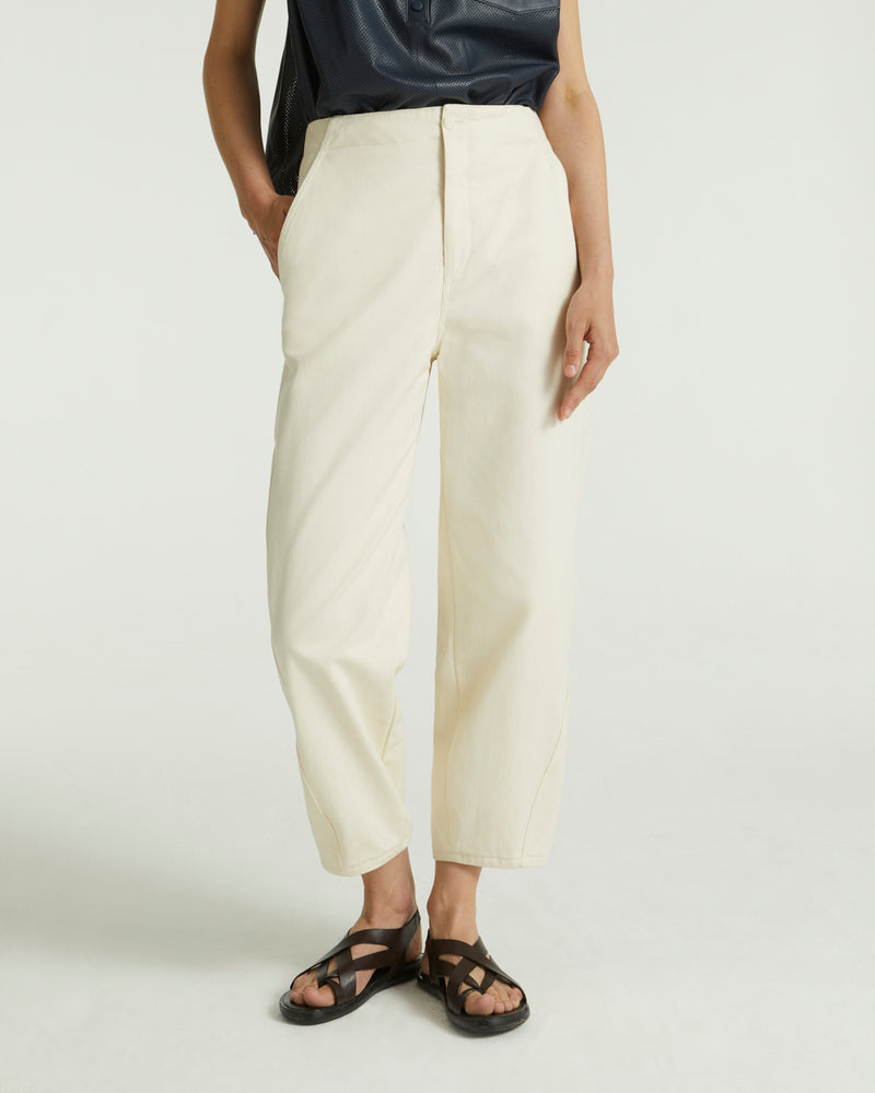 Cotton gabardine trousers