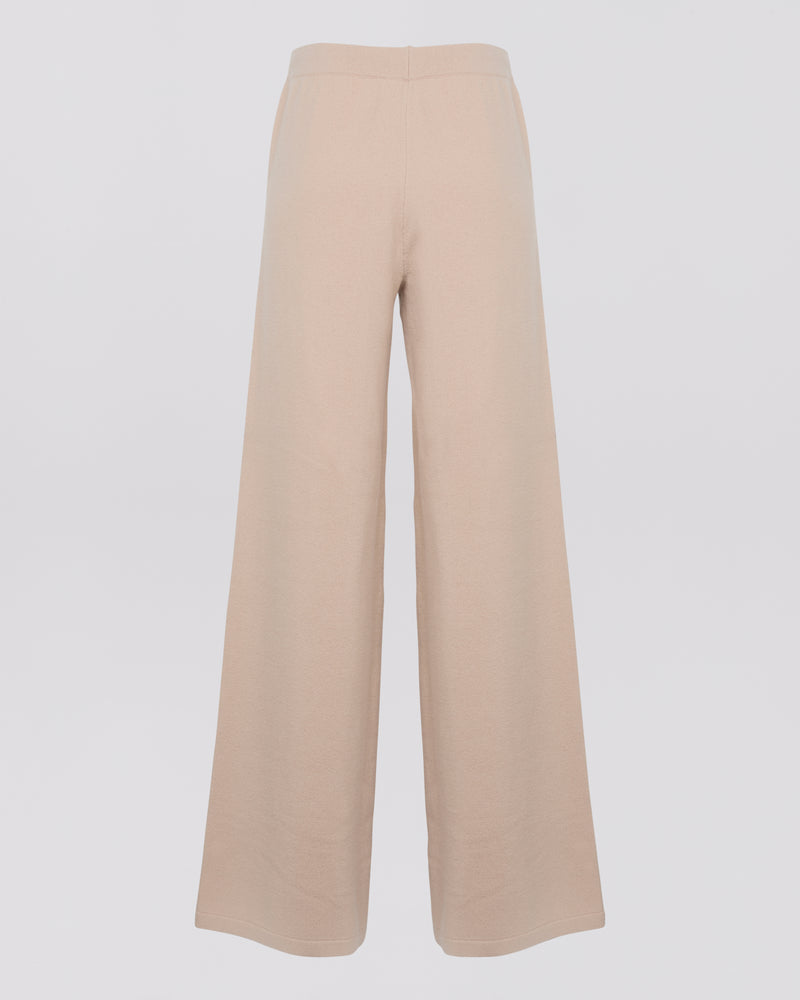 Merino knit wide leg trousers