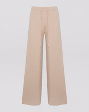 Merino knit wide leg trousers