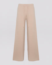 Merino knit wide leg trousers