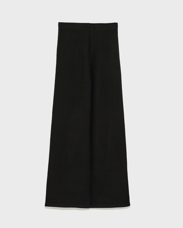 Merino knit wide leg trousers