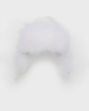 Technical fabric and cashmere ushanka