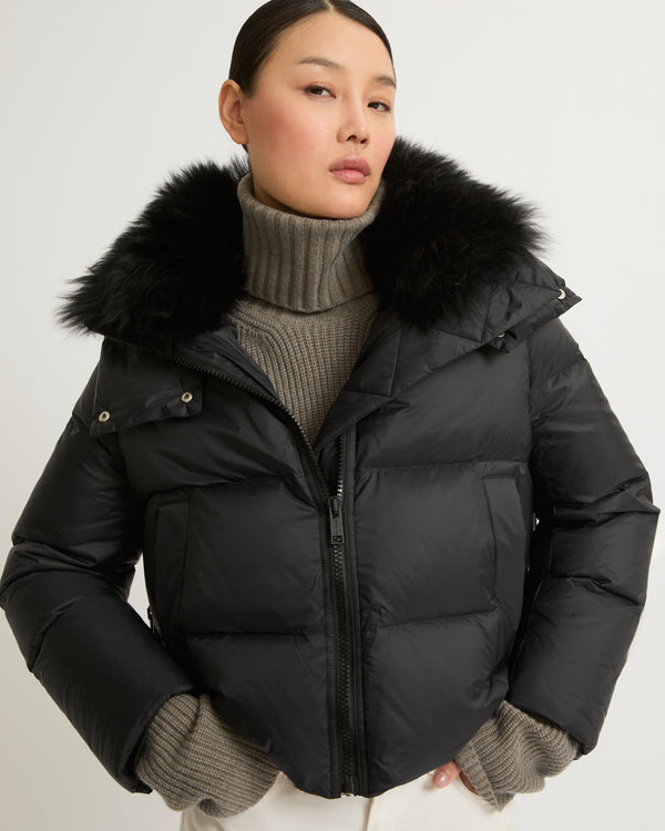 Down and feather jacket online