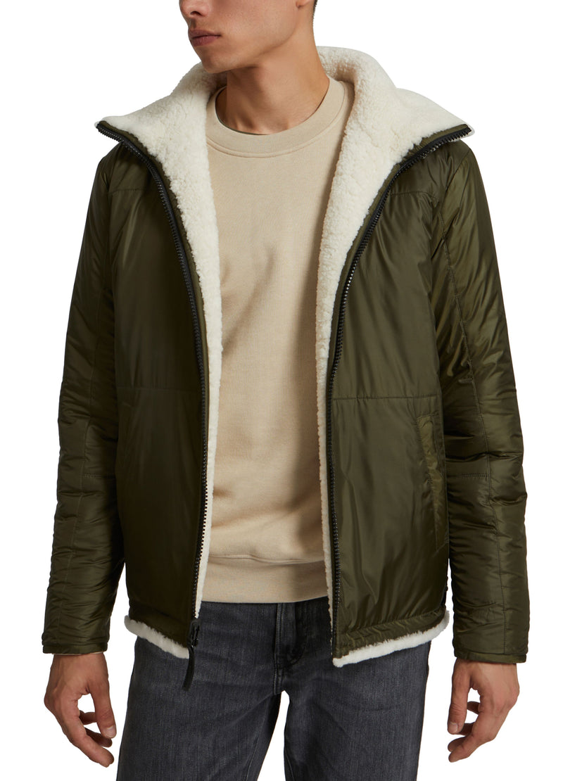 Fleece-style shearling jacket