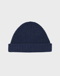 Wool-cashmere knit beanie