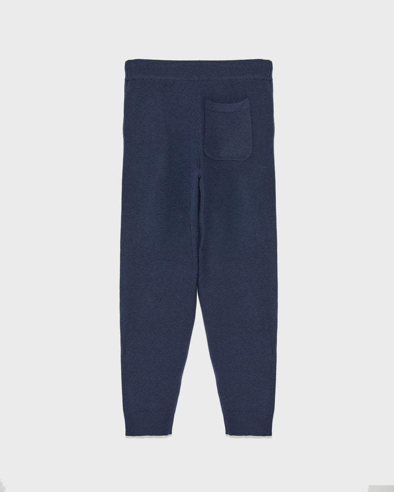 Knit track pants - navy - Yves Salomon