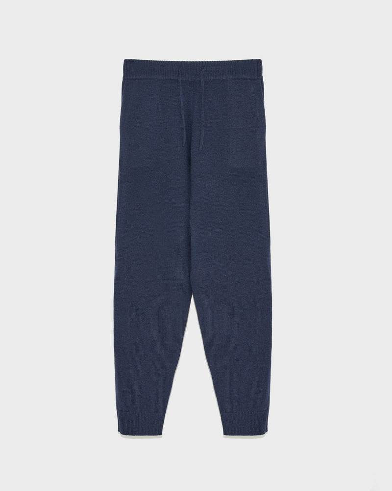 Knit track pants - navy - Yves Salomon