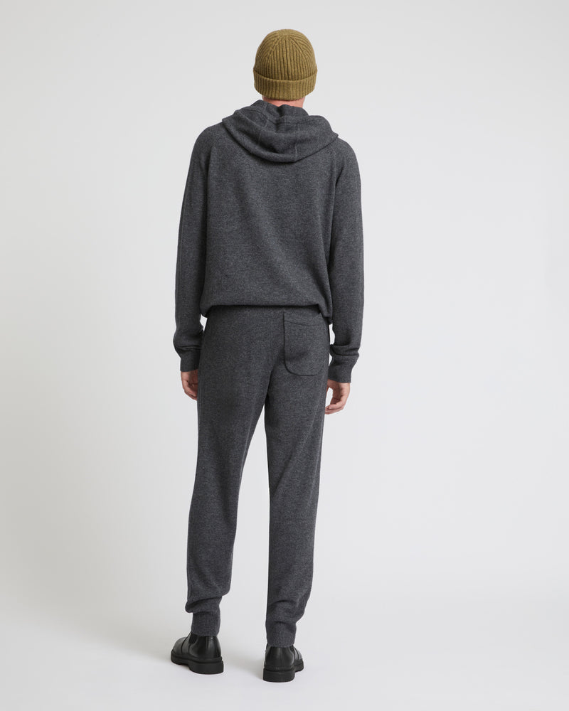 Knit track pants - grey - Yves Salomon