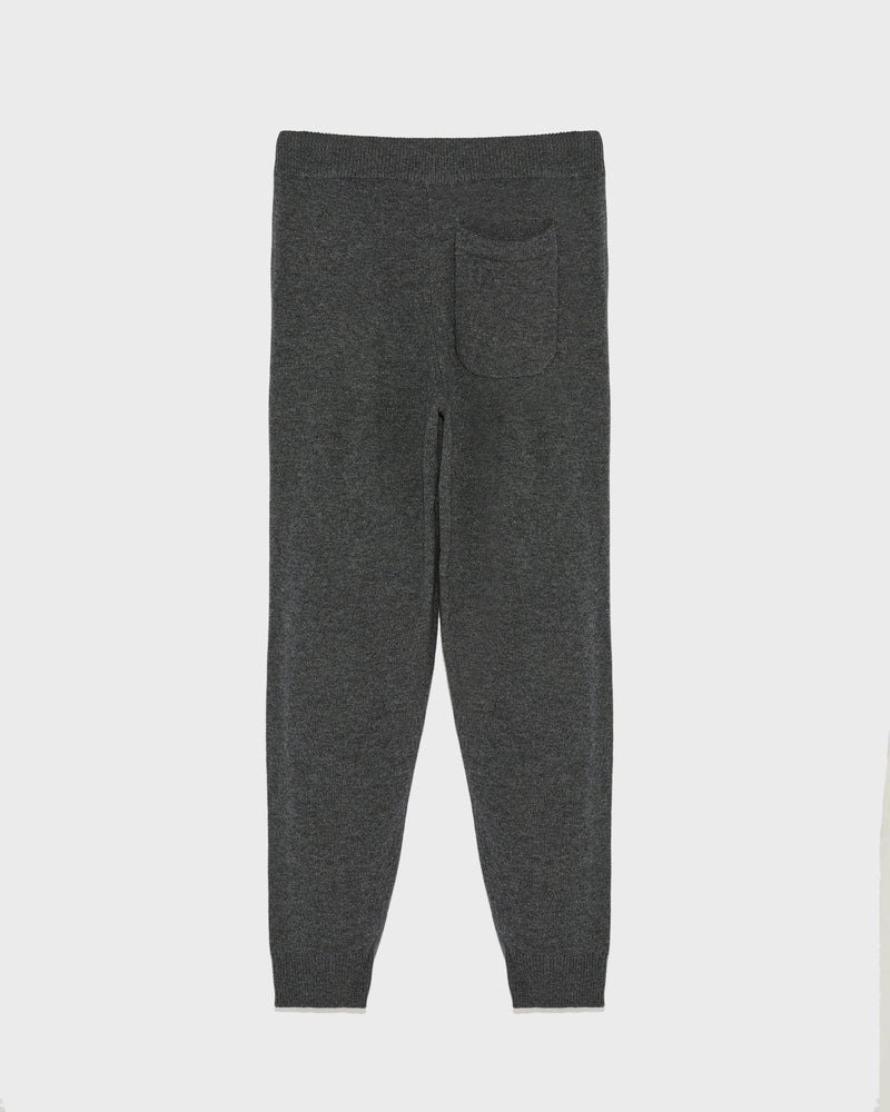 Knit track pants - grey - Yves Salomon