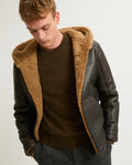 Reversible Shearling Hoodie