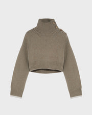 Cropped knit jumper