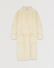 Merino officer shearling coat