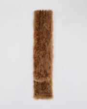 Long feather scarf