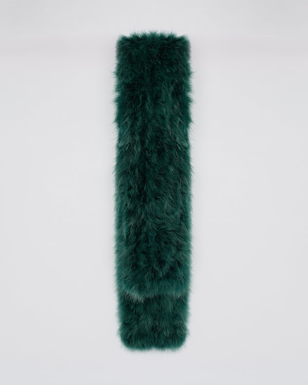 Long feather scarf