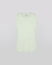 Wool-cashmere knit tank top