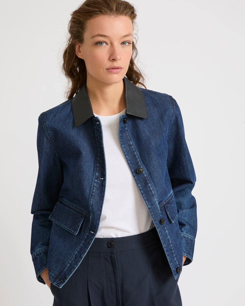 Short denim jacket