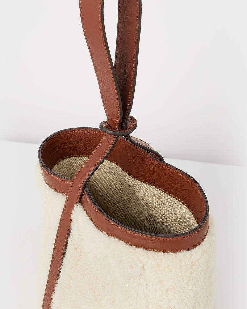 Merino mini bucket bag