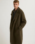 Double-sided wool-cashmere coat