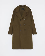 Double-sided wool-cashmere coat