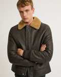 Silky shearling jacket