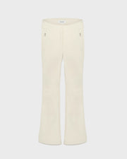 Softshell fabric flared fitted ski trousers