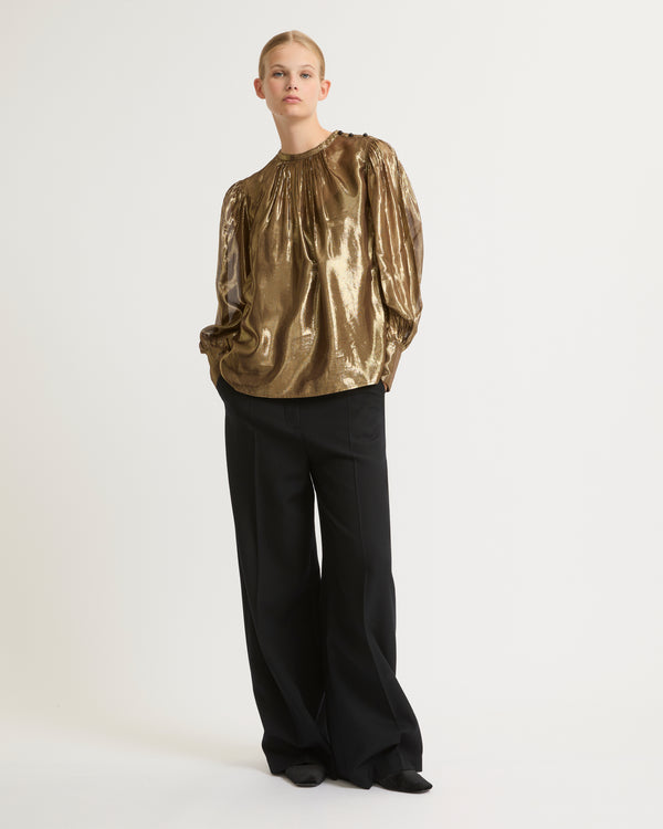 Lamé top - gold - Yves Salomon